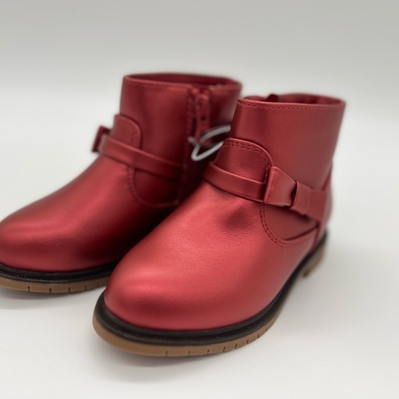 Toddler Girls' Harmony Booties Red - Cat & Jack - Picture 5 of 6